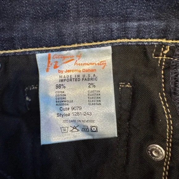 Citizens Of Humanity Dark Blue Kelly Low Rise Jeans - Picture 6 of 15